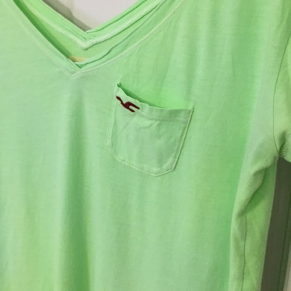 Hollister Fluorescent Green Tee - Picture 2 of 8